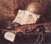 RING, Pieter de Still-Life of Musical Instruments oil painting artist